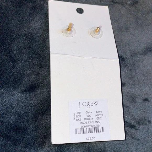 NWT.  J.Crew Hypoallergenic ear post. - Picture 2 of 3